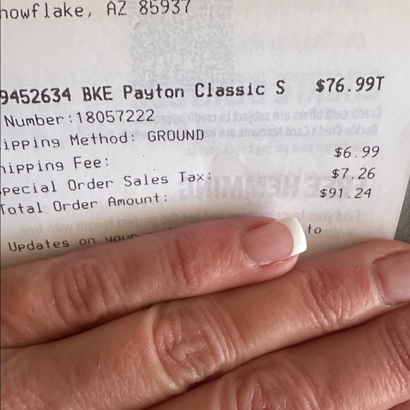 BKE Payton Mid rise Straight Leg Blue Jeans 26x34 - Picture 6 of 6